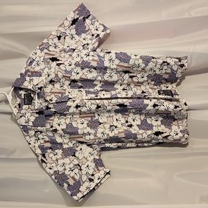 Men's XL Coors Light Hawaiian Shirt CLO2 Vintage 2002 light blue and white